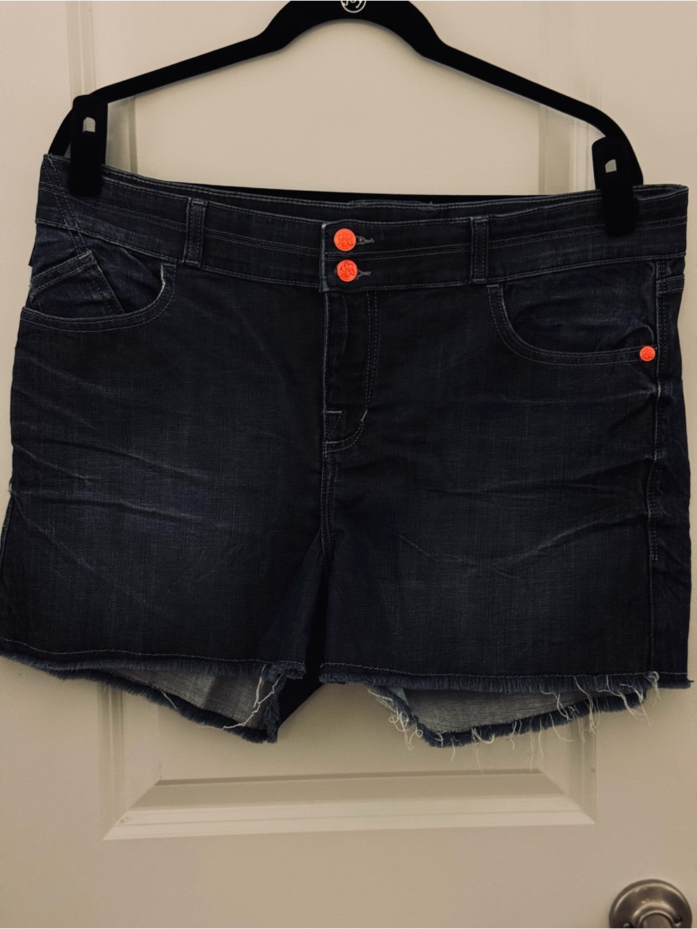 Rock & Republic Bonnaroo Denim Shorts 16 Y2K Festival Frayed Stretch Casual